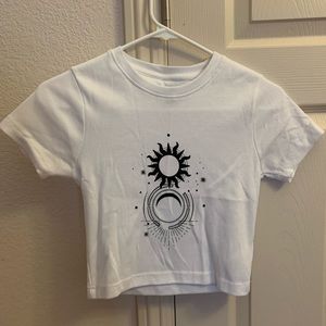 Night Addict cropped tee